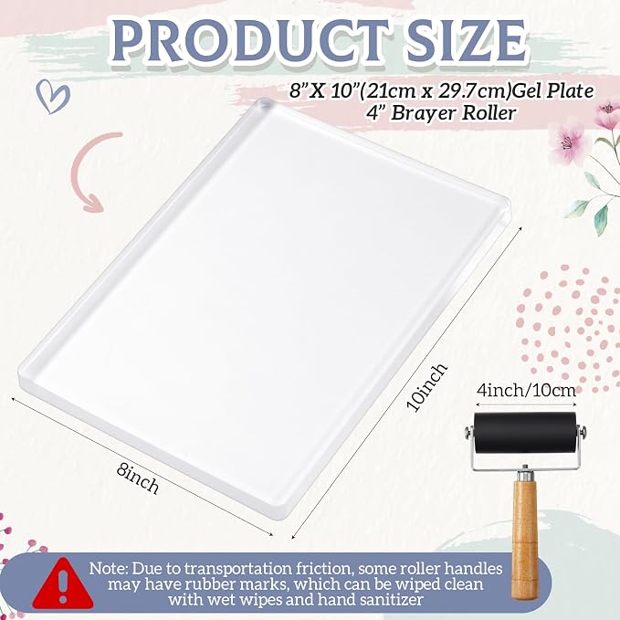 Fuyoooo 8" x 10" Gel Printing Plate Kit - Image 2