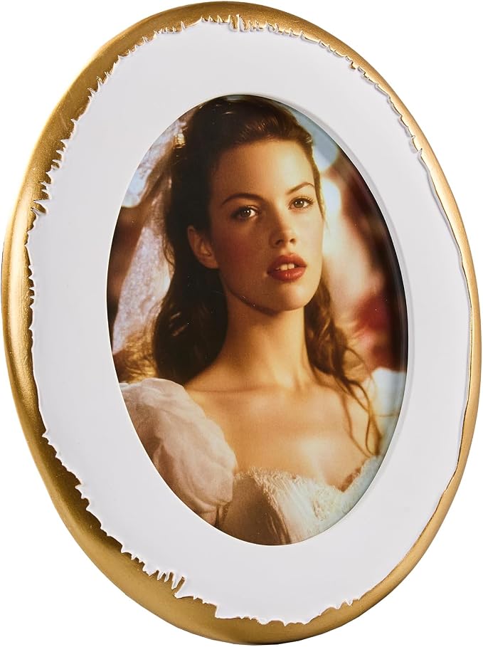 5x7 Ornate Oval Picture Frame, Hand-Crafted Resin Frame by ZIHARA
