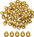 MECCANIXITY 50PCS Flat Back Acrylic Teardrop Gems 13x18mm Artificial Rhinestones by MECCANIXITY
