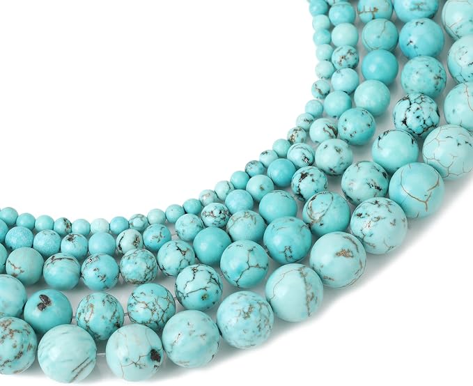 Zenkeeper 108Pcs Turquoise Spacer Loose Beads Bulk - Image 5