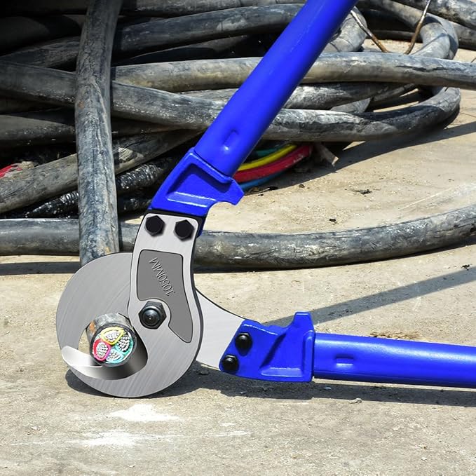 ZrgGea 14 Inch Heavy-Duty Cable Cutter | Industrial-Grade, Forged T8 Alloy Steel, HRC56, Sharp Cutting. For Cables & Wire Ropes
