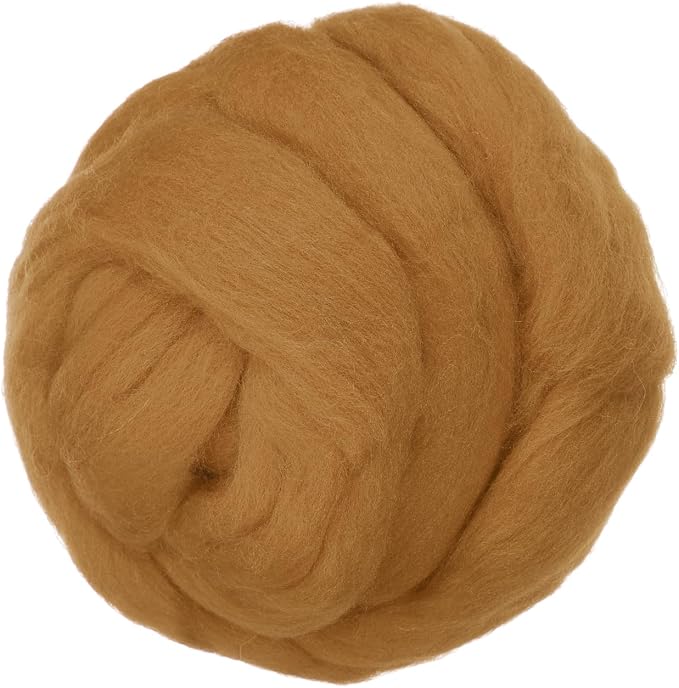 PATIKIL Wool Roving Yarn, 150G/5.3OZ Soft Felting Wool Pure Chunky Roving Yarn by PATIKIL