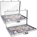 2 Pcs Trade Show Display Case – 34"x22" Large Aluminum Locking Tabletop Showcase by CoJewe