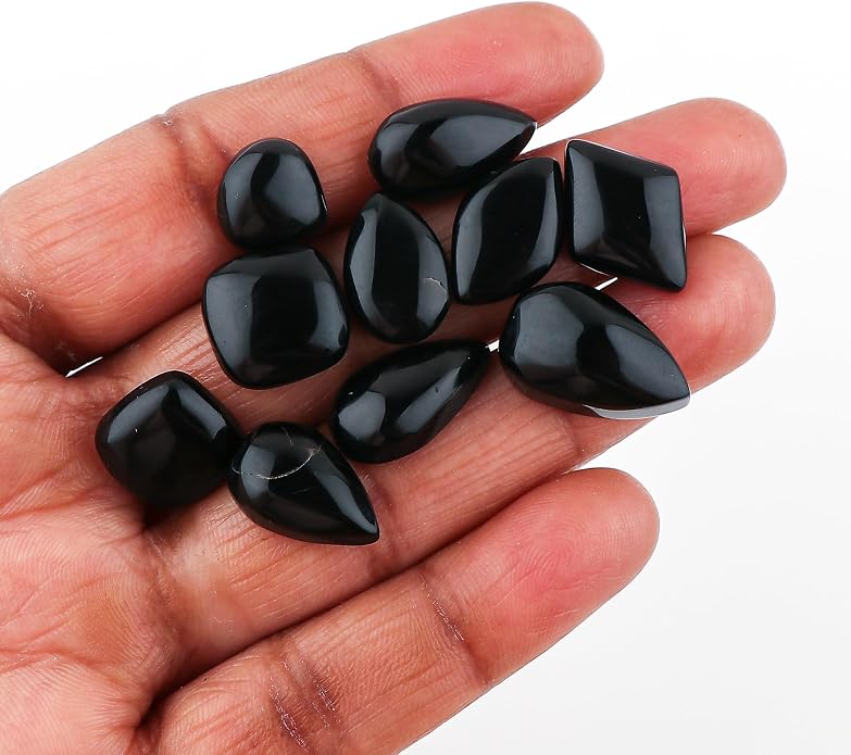 10pcs, Natural Gemstone Cabochon, Wholesale Assorted Flatback Crystals - Image 4