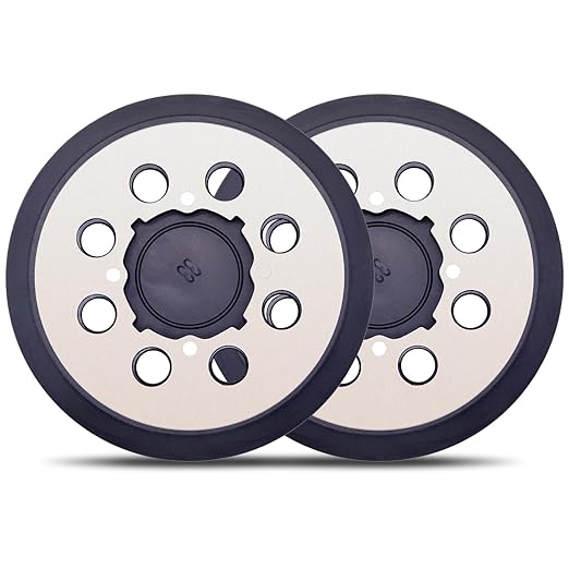 2 Pack 5 Inch Sander Pad Replacement, Metal Sander Backing Pad Compatible with DeWalt DWE6421 DWE6423 DCW210B, Sanding Pad for DWE64233 N329079 Random Orbital Sanders Parts