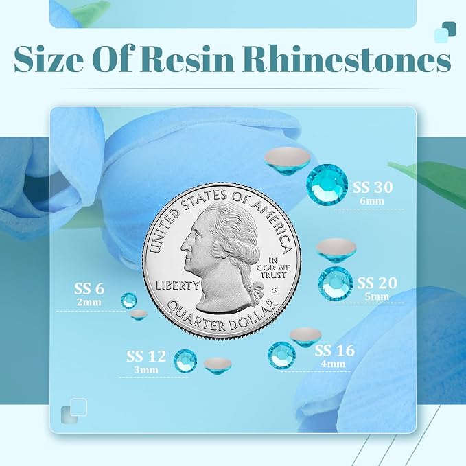 6000PCS 4mm Resin Rhinestones Bulk - Image 3