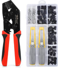 JRready ST6544 Micro-fit 3.0 4pin 6pin Connector Kit Crimper Pin Removal Tool Electrical Power Wire Crimps Contact 20-24AWG Standard Molex 3.0mm Pitch Connectors