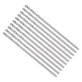 Drill Bit, 0.8mm Cutting Diameter, 4241 HSS 118° Cutting Angle Uncoated Bright Versatile Jobber Bits - (Applications: for Drilling Plastic Wood Soft Metal), 10-Pieces
