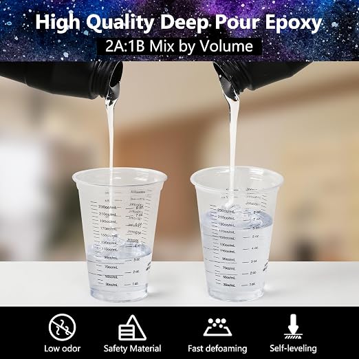 KISREL Deep Pour Epoxy Resin, 96OZ Resin Epoxy Kit - Image 2