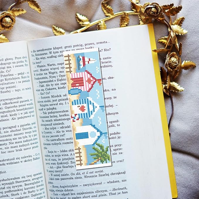 FREEBLOSS 6 PCS Cross Stitch Bookmark Kits - Image 5