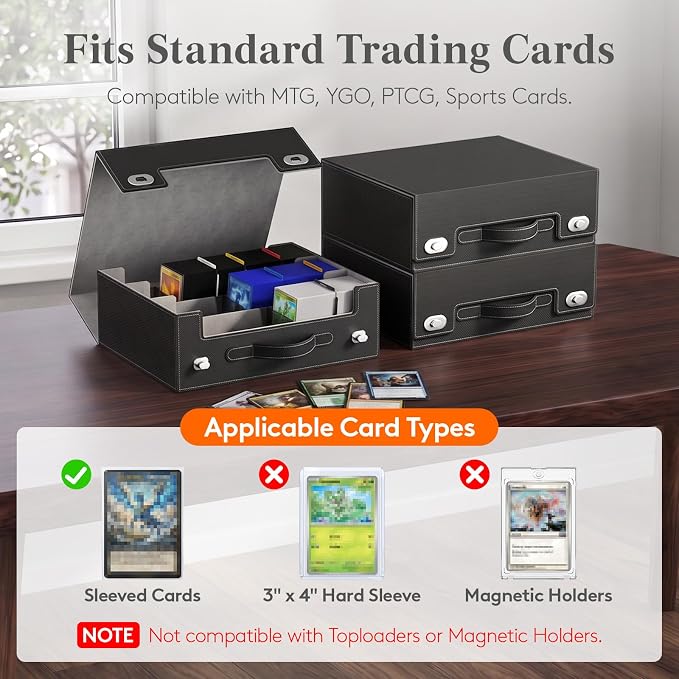 Lifewit Trading Card Storage Box - Image 3
