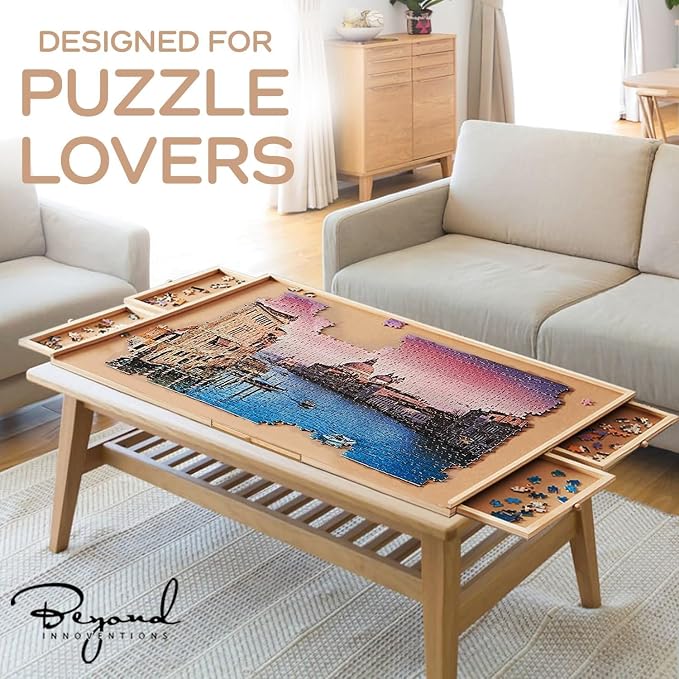 2000 Piece Wooden Jigsaw Puzzle Board 41.5" x 30" - Image 6
