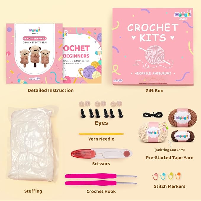 Mewaii Crochet Kit for Beginners Level 1 - Image 2
