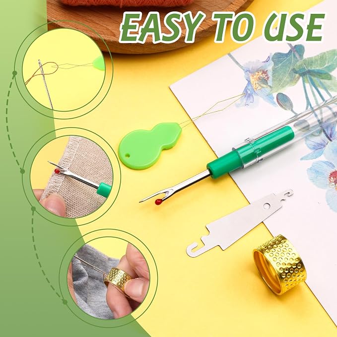 FTEVEN Embroidery Needles, Sewing Sharp Needles - Image 6