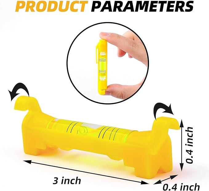 8 Pcs Hanging Bubble Line Level String Tools, Mini Spirit Level for Building Trades, Bricklaying, Tiling, Engineering, Surveying, Metalworking and Measuring