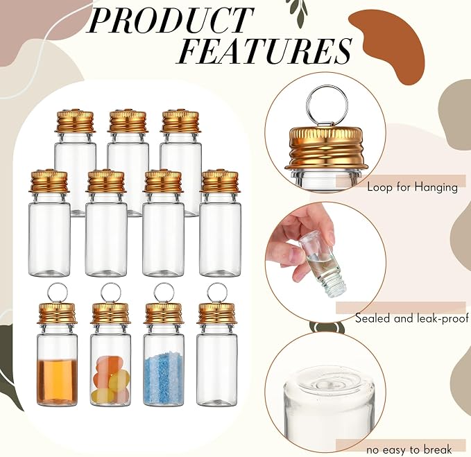 Bokon 25set 10ml Mini Plastic Bottles - Image 4
