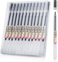 BEIWO Premium Black Gel Pens, Extra Fine Point Pens Smooth Writing Ballpoint by BEIWO