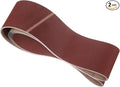 2 Pcs Sanding Belts 6 x 89 Inch 150 Grit Aluminum Oxide Abrasive Sandpaper for Belt Sander Metal Grinding Wood Working Weld Rust Removal