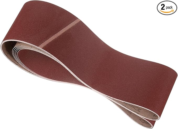 2 Pcs Sanding Belts 6 x 89 Inch 150 Grit Aluminum Oxide Abrasive Sandpaper for Belt Sander Metal Grinding Wood Working Weld Rust Removal