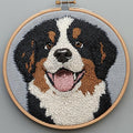 DIY Punch Needle Kits Puppy Bernese Mountain Dog by Unknown