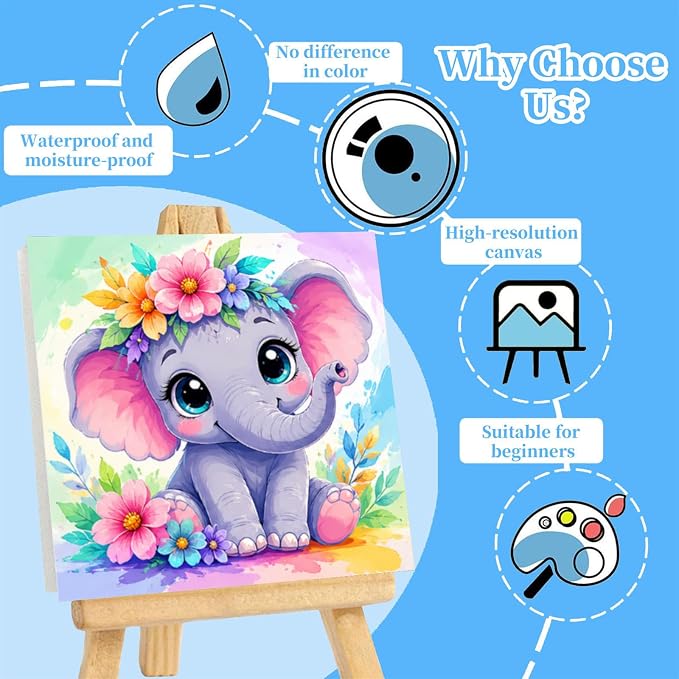 Arttoplus 4 Pack Paint by Numbers Kit - Image 3