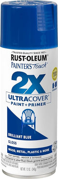 Rust-Oleum Painter's Touch 2X Ultra Cover Spray Paint, Gloss Brilliant Blue | by Rust-Oleum