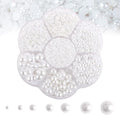 5600PCS Half Round Pearls Flatback Imitation Pearls by MLGDA