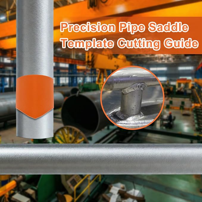 10 Pack Pipe Saddle Template, Precision Pipe Saddle Template Cutting Guide - Image 5