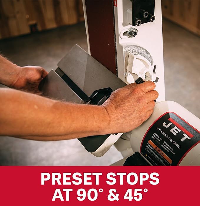 JET Benchtop 6" x 48" Belt and 12" Disc Sander, 1-1/2 HP, 115/230V 1Ph (Model JSG-6DC)