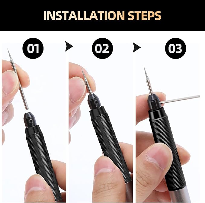 Engraver Pen, HARDELL Engraving Pen USB Rechargable with Premium Bits, Cordless Engraving Tool Portable, Micro DIY Engraving Tool Kit for Glass Stone Wood Metal Plastic Jewelry