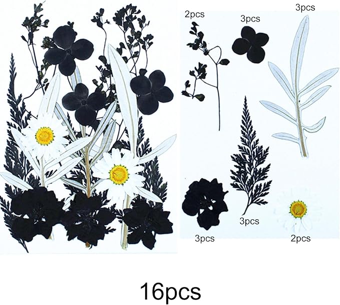 Woohome 4 Pack Dried Flowers for Resin Molds - Image 4