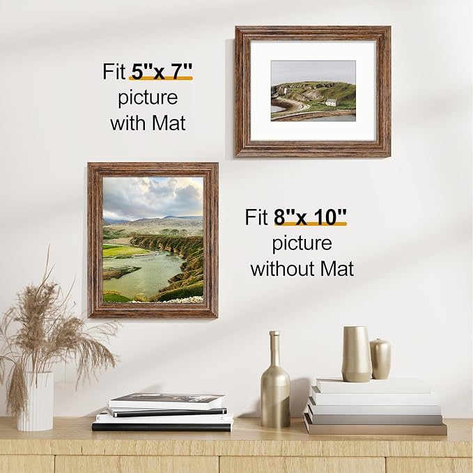 Vittanly 8x10 Picture Frames Set of 2, Ornate Vintage Photo Frame - Image 4