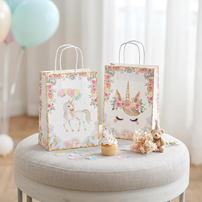 24 Pack Unicorn Party Favor Bags, Unicorn Gift Bags - Image 4