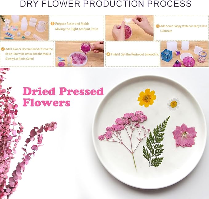 30Pcs Dried Pressed Flowers Bulk Dried Flowers - Image 6
