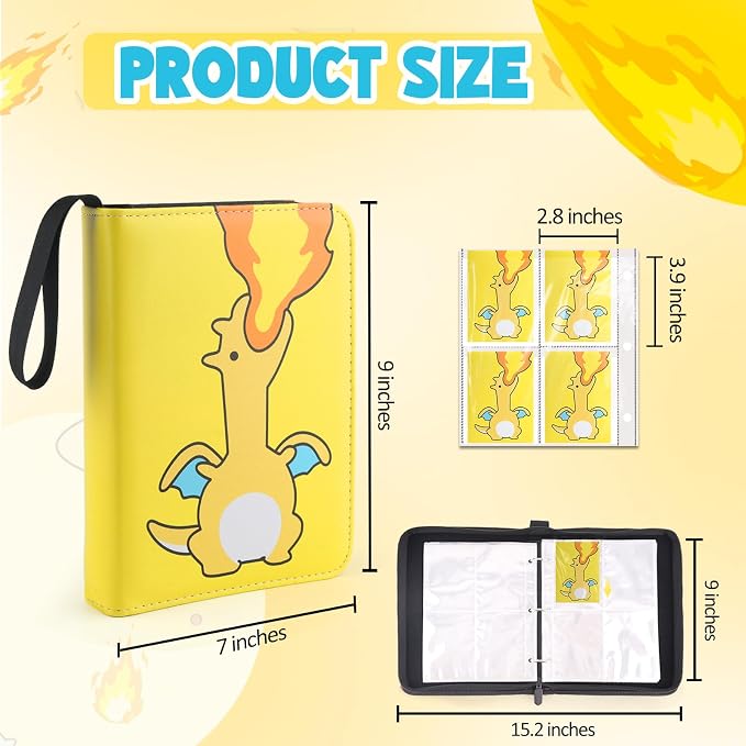 Premium Collectible Trading Card Albums，Card Binder Fits 400 Cards - Image 2
