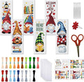 FREEBLOSS 6 Set Cross Stitch Bookmark Kit 11 CT Stamped Cross Stitch Kit DIY by FreeandCreativeCraftsArt
