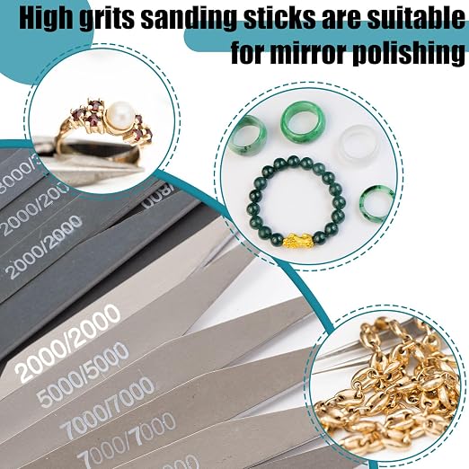 Honoson 20 Pcs Sanding Sticks for Plastic Models 3D Print Polishing Sticks - Image 3