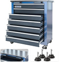 7-Drawer Rolling Toolbox,Tool Box with 360° Lockable Wheels and Padded Feet,Tool Chest with Keyed Locking System and Drawer Liners,can be Combined Storage System with Tool Chest
