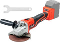 IRONFIST Cordless Angle Grinder Compatible with Milwaukee M18 Batteries, 18V Burshless Motor 125mm Cutting Wheels, Flap Wheels, and Wool Carving Wheel for Precision Cutting & Grinding（NO BATTERY)
