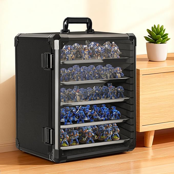 Miniatures Storage Case Miniatures Transport Case Aluminum Alloy Frame - Image 9