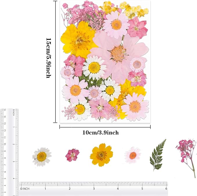 30Pcs Dried Pressed Flowers Bulk Dried Flowers - Image 2