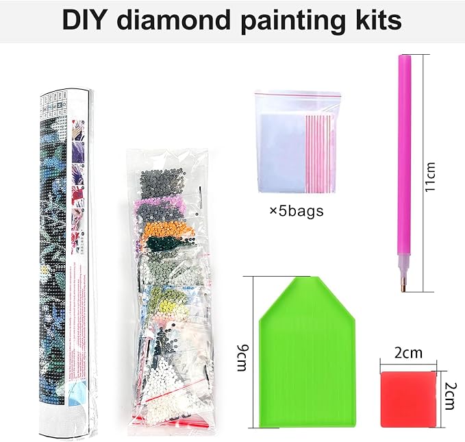 LEZHIJIA 4 Pack Beach Diamond Art Kits - Image 9