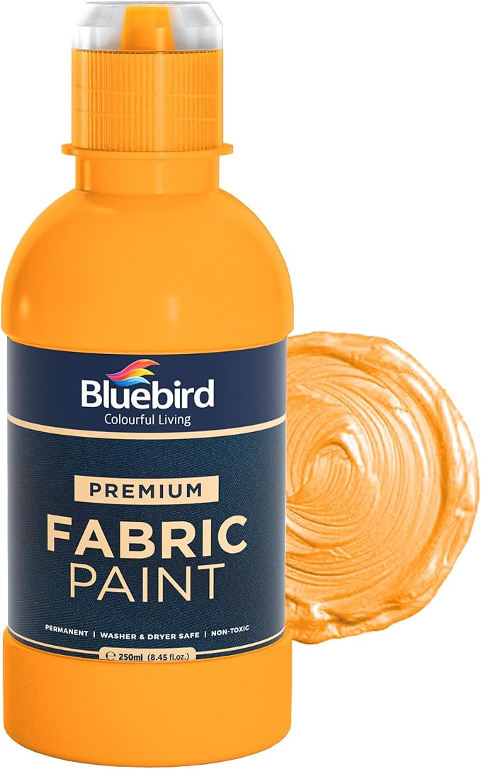 BLUEBIRD Fabric Paint, 8.5 Fl Oz, Permanent Fabric Paints by BluebirdArts