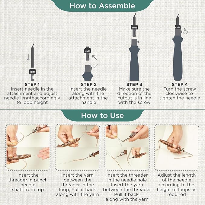 KnitPro Punch Needle Kit | Earthy - Image 4