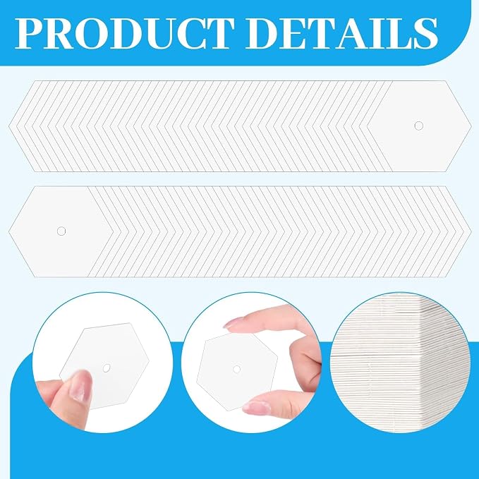 2000 PCS Paper Piecing 1", Hexagon Quilting Templates - Image 3