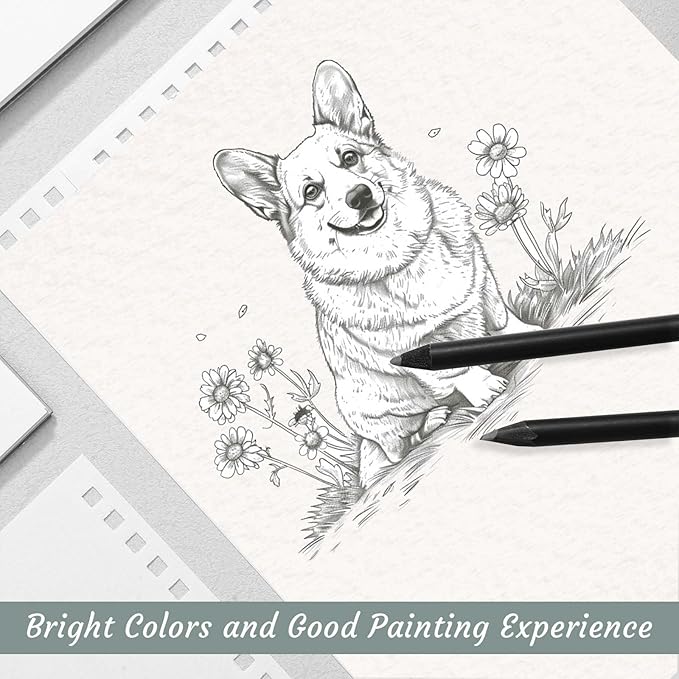 4 Pack Sketch Book, 9 x 12 Inch Sketchbook, 68lb/100gsm Top Spiral Bound Sketch - Image 5