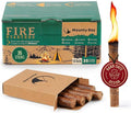 35 pcs Fire Starters for Campfires - Natural Fire Starters Sticks - Water Resistant & Odorless - All-Weather Charcoal Starter - for Indoor and Outdoor Use