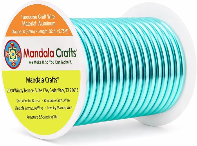 Mandala Crafts 8 Gauge Anodized Aluminum Craft Wire by MandalaCrafts
