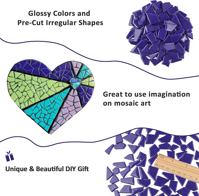Youway Style Blue Glass Mosaic Tiles - Image 8