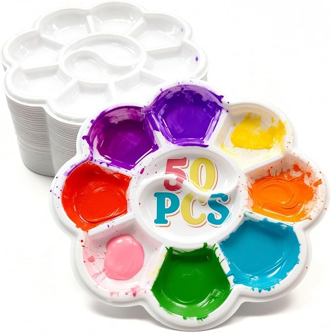 Paint Palettes, One Time Use Plastic, Paint Holder, DIY Craft Class by Dooyilets